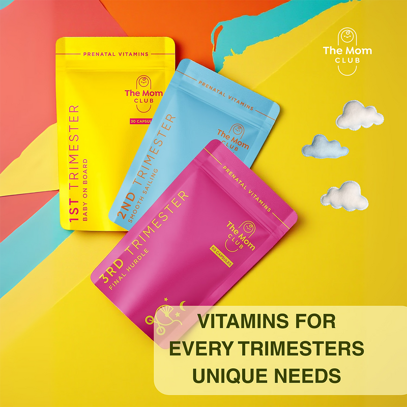The Mom Club second trimester prenatal vitamins 30 capsules, UK version