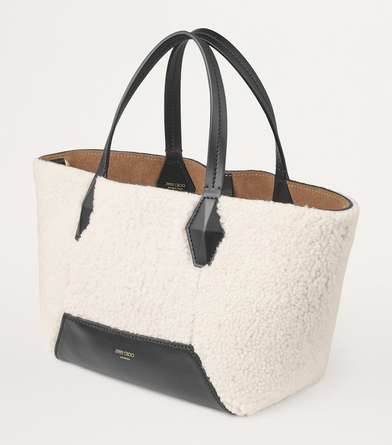 Jimmy Choo Diamond Small Shearling Tote Bag, UK version