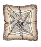 Aspinal of London silk scarf signature printed 90cm (British brand)