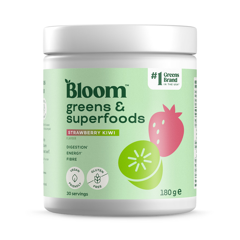 Bloom greens powder Strawberry Kiwi 180g (British brand)