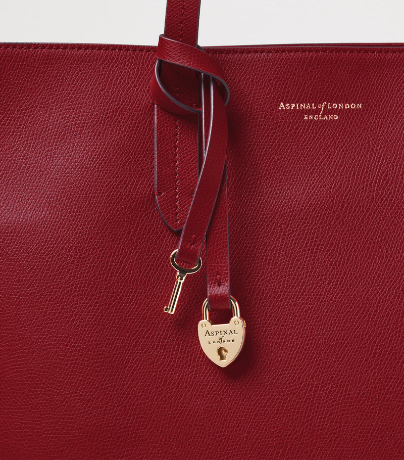 Aspinal Of London East West leather tote bag - British product