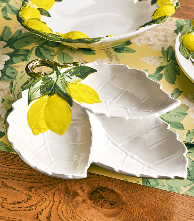 Les-Ottomans Lemon starter set plate 37cm, UK version
