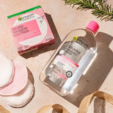 Garnier Micellar Water and Eco Pads gentle cleansing bundle, UK version