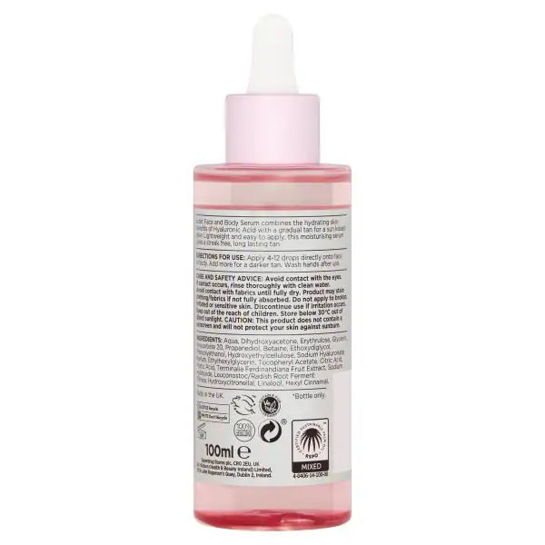 Solait gradual tan serum with hyaluronic acid 100ml (British brand)