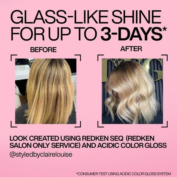 Redken Acidic Color Gloss Activated Glass Treatment Duo, imported from the UK