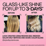 Redken Acidic Color Gloss Activated Glass Treatment Duo, imported from the UK
