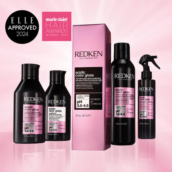Redken Acidic Color Gloss Activated Glass Treatment Duo, imported from the UK