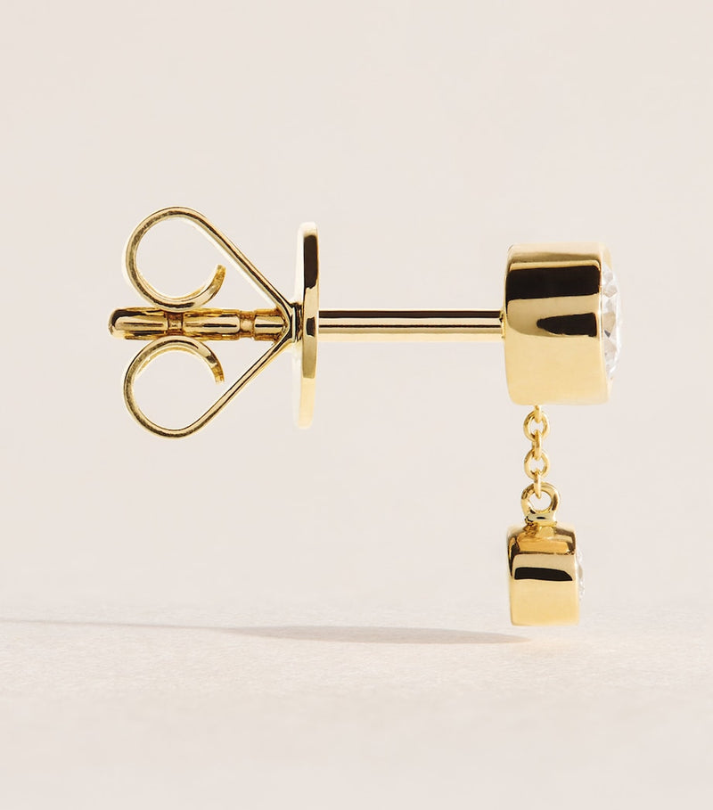Sophie Bille Brahe Lou single earring 18kt gold, imported from the UK