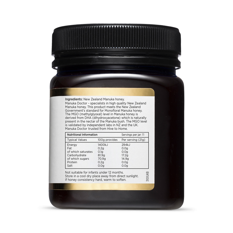 Manuka Doctor Manuka Honey MGO 240 250g, imported from the UK
