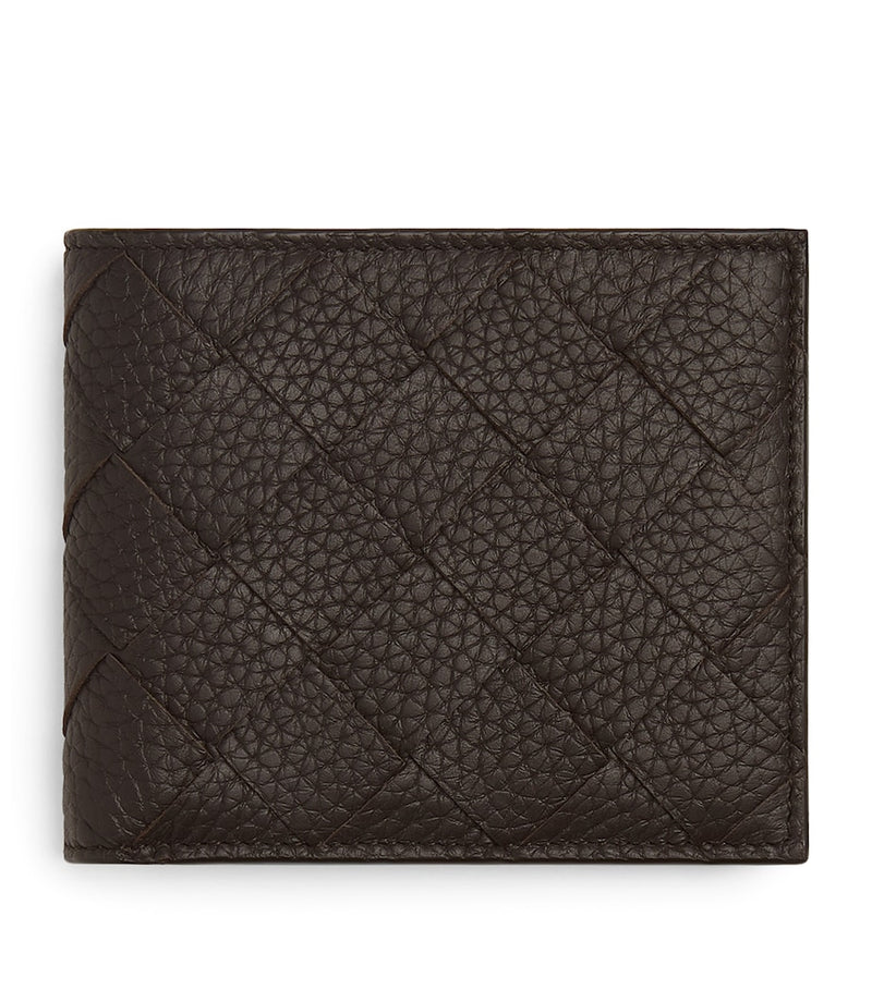 Bottega Veneta Intrecciato bifold wallet calfskin leather, imported from the UK