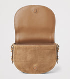 Aspinal of London suede cross-body satchel Stella, imported from the UK