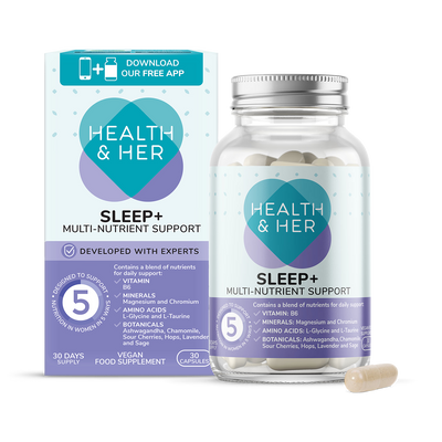 Holland & Barrett Health & Her Sleep+ Multi Nutrient Supplement 30 Capsules- Buy online at McGrocer