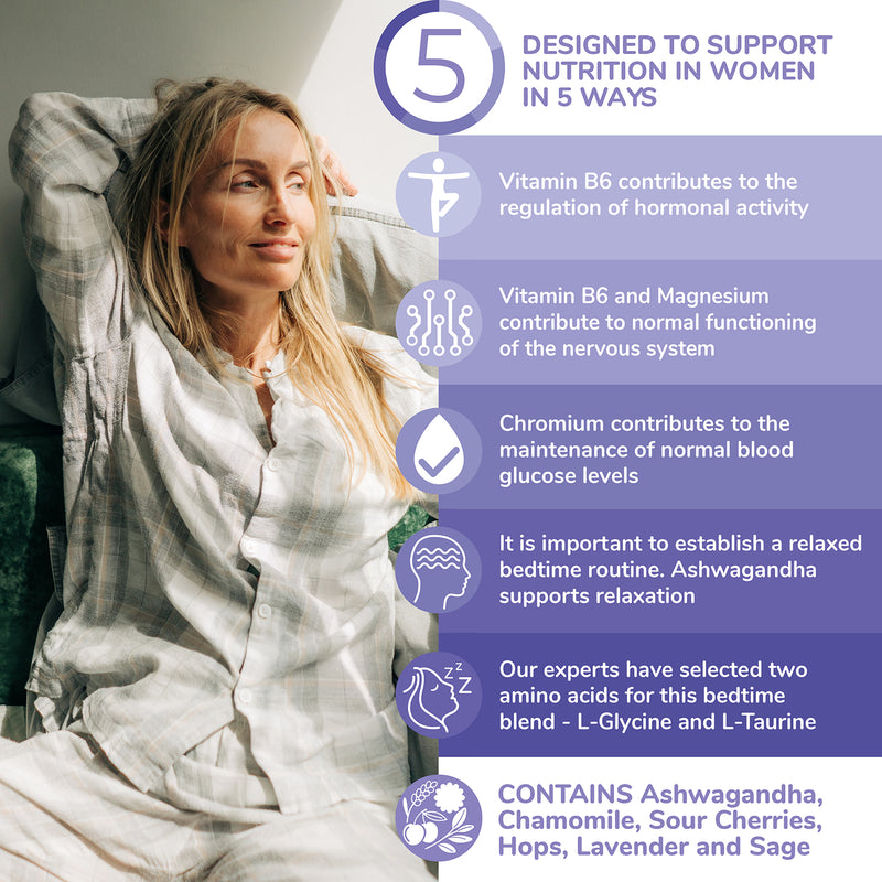 Health & Her Sleep+ Multi Nutrient Supplement 30 capsules, UK version