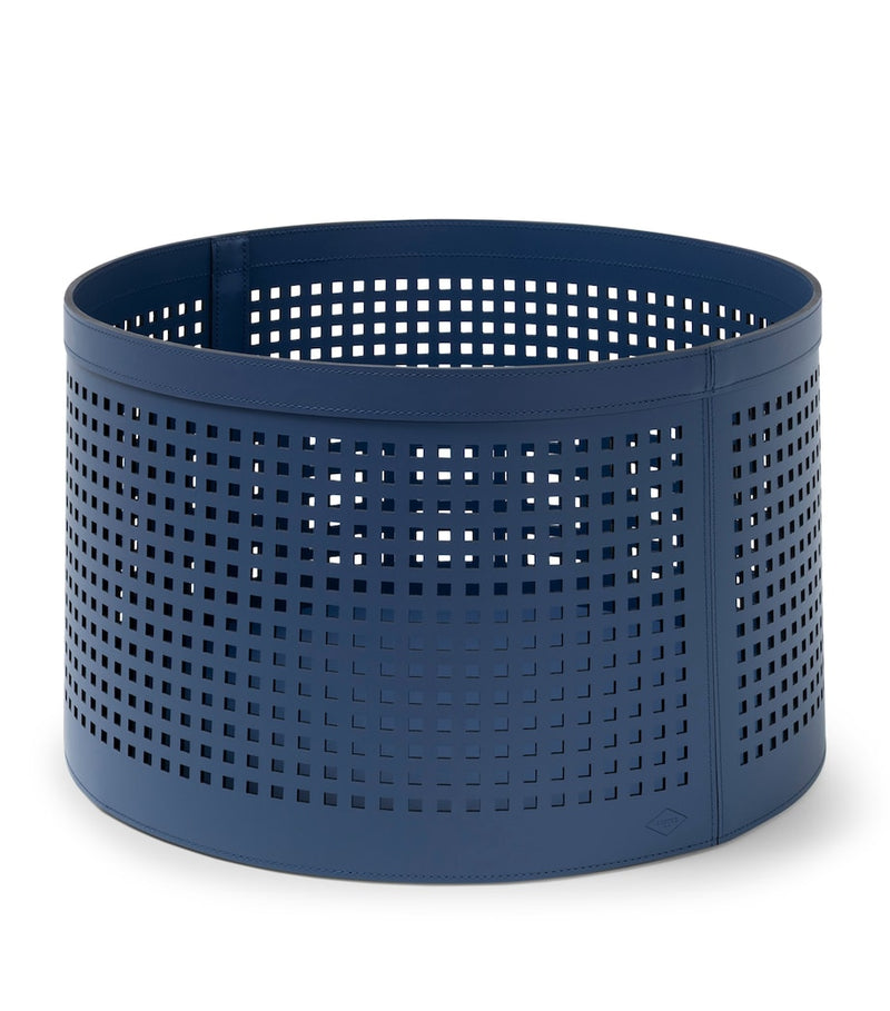 Frette Cubo Basket 48cm Italian leather basket, UK version