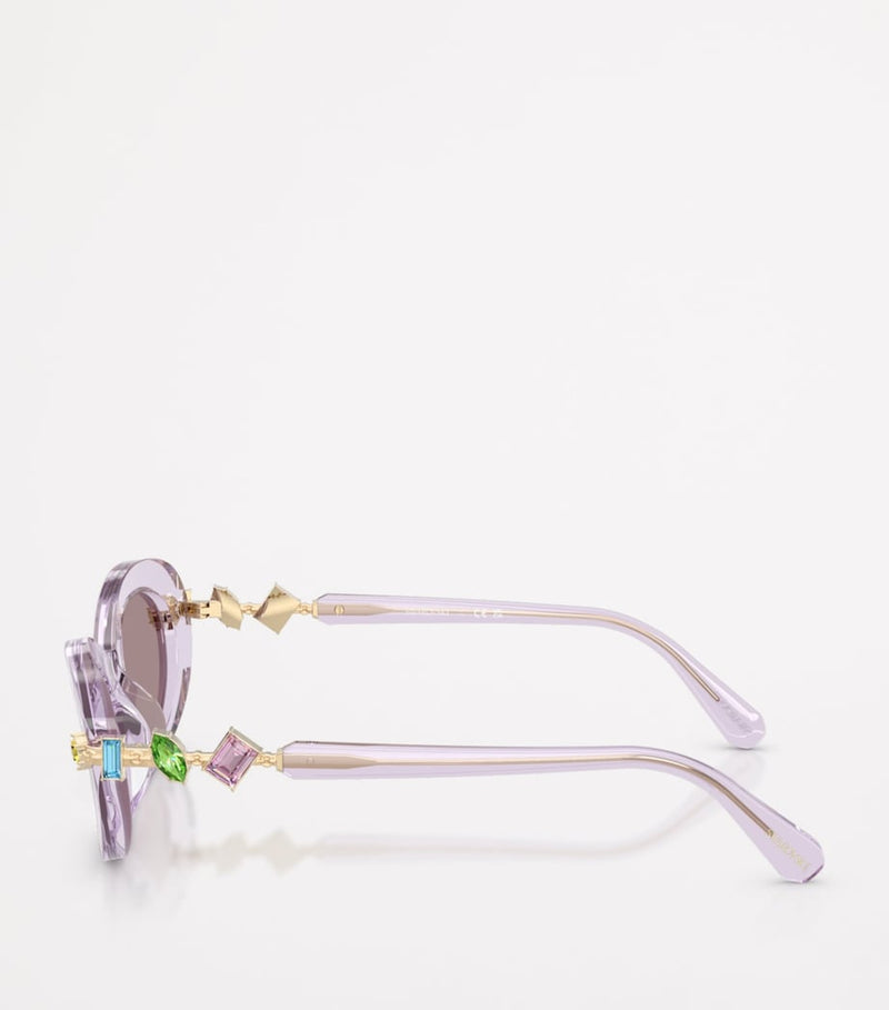 Swarovski acetate oval sunglasses - British product