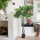 Livingandhome Artificial Monstera Deliciosa Tree 120cm, imported from the UK