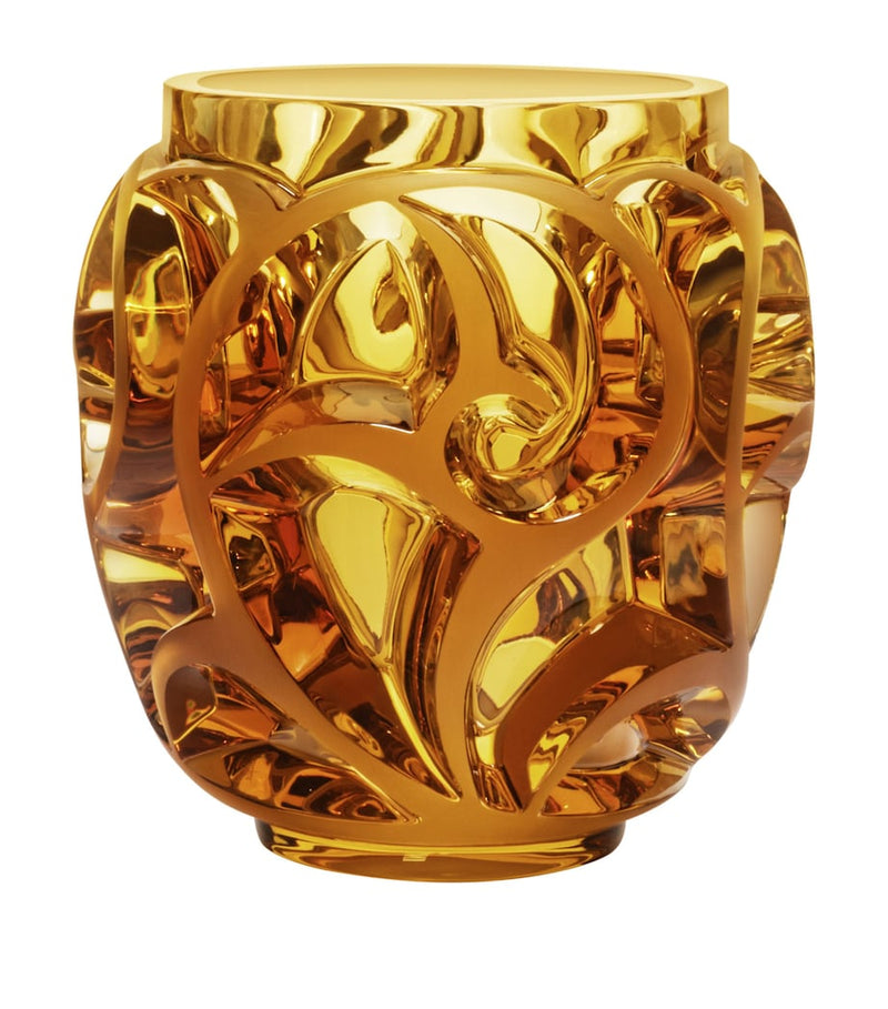 Lalique Tourbillons Vase 21cm crystal handmade - British product