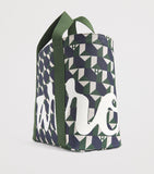 Harrods mini cotton geometric logo tote bag, UK version