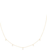 Harrods Astrid & Miyu Yellow Gold and Diamond Pear Charm Necklace, 38cm- Buy online at McGrocer