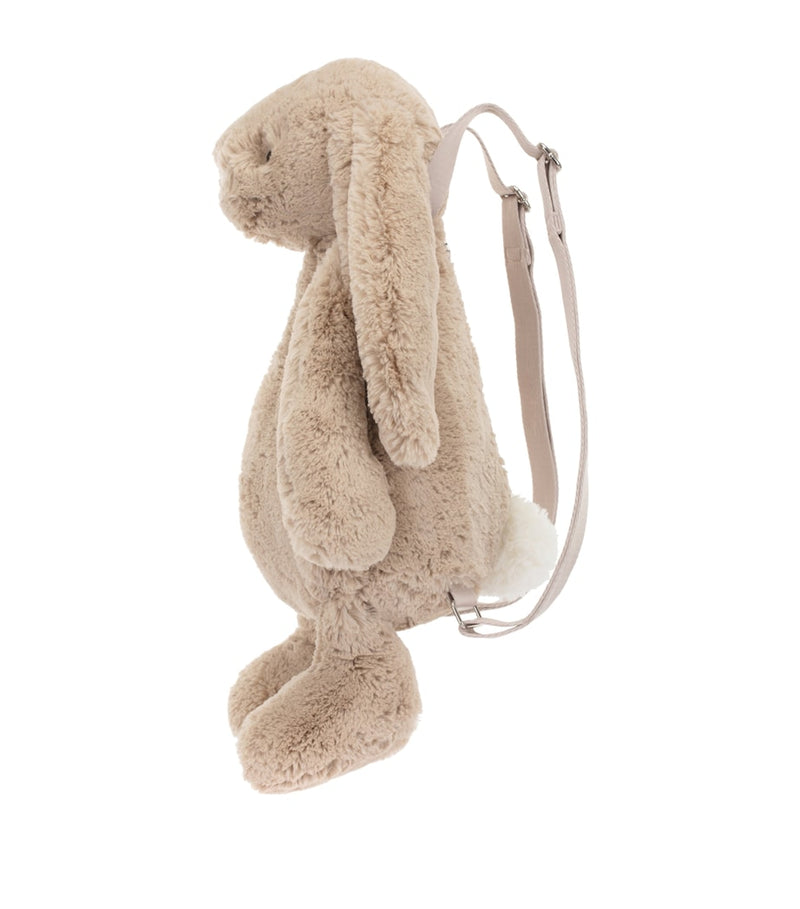 Jellycat beige bunny backpack 32cm, UK version