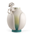 Lladró porcelain monkey vase 42cm decorative piece, UK version