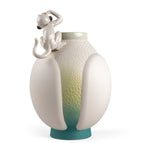 Lladró porcelain monkey vase 42cm decorative piece, UK version