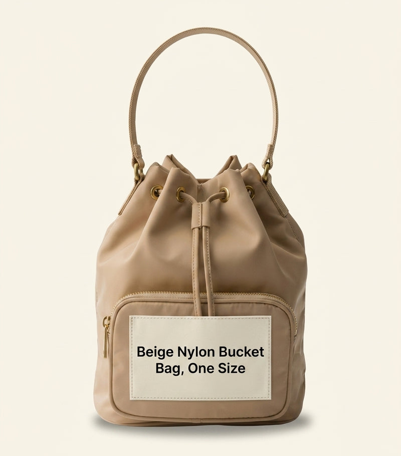 Prada Re-Nylon bucket bag recycled nylon Saffiano - British product