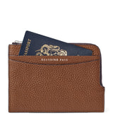 Harrods Aspinal of London Leather Zipped Travel Wallet- Buy online at McGrocer