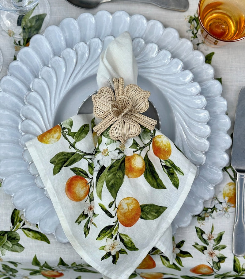 Summerill & Bishop linen napkin L'Orangerie 50cm x 50cm (British brand)