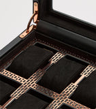 WOLF Vegan Leather Axis Watch Box 8-piece (British brand)
