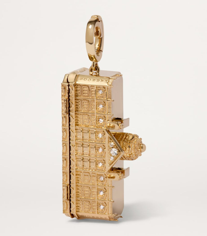 Annoushka Harrods yellow gold and diamond charm 28mm - British product