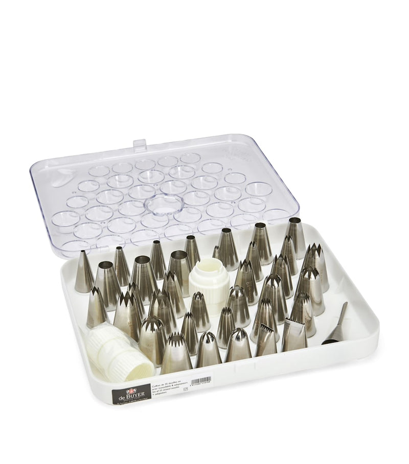 De Buyer stainless steel baking nozzles set of 35 (British brand)