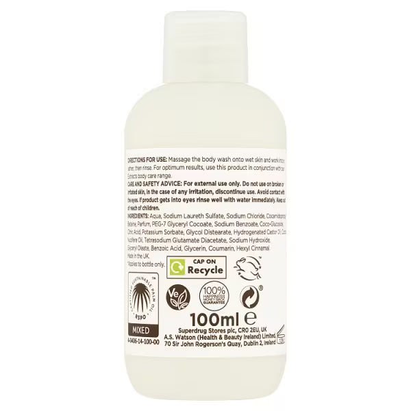 Extracts Coconut Body Wash Travel Mini - British product
