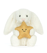 Harrods Jellycat Cream Bunny with Star Soft Toy 31cm- Buy online at McGrocer
