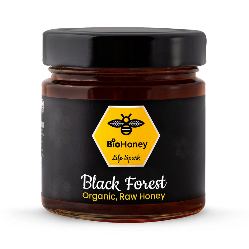 BioHoney organic raw black forest honey 300g, imported from the UK