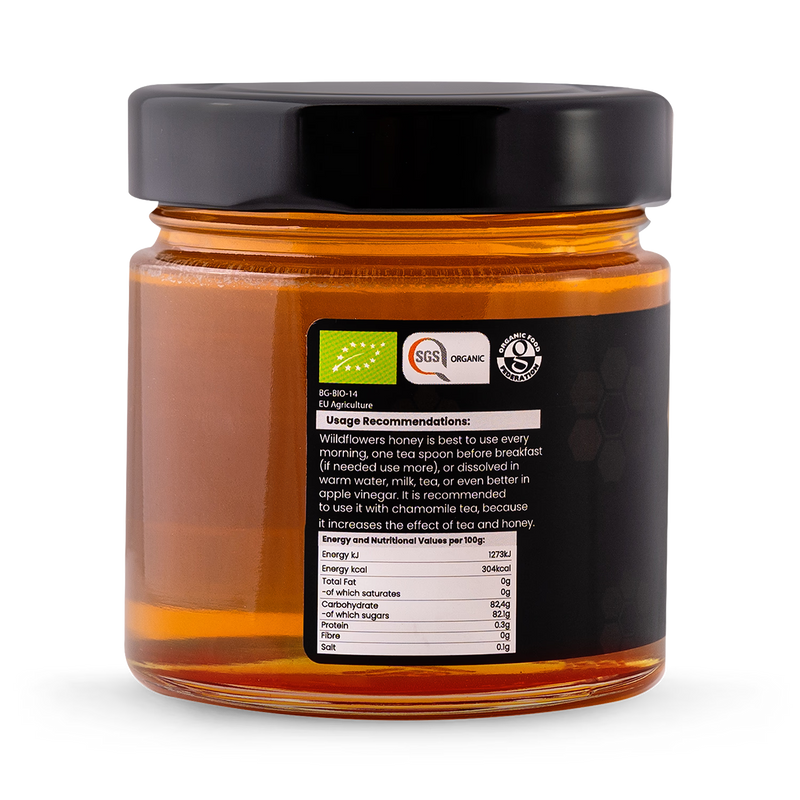 BioHoney organic raw black forest honey 300g, imported from the UK