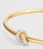 Engelbert Legacy Knot bangle yellow gold diamonds (British brand)