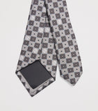 Giorgio Armani silk tie with hatched embroidery - British product