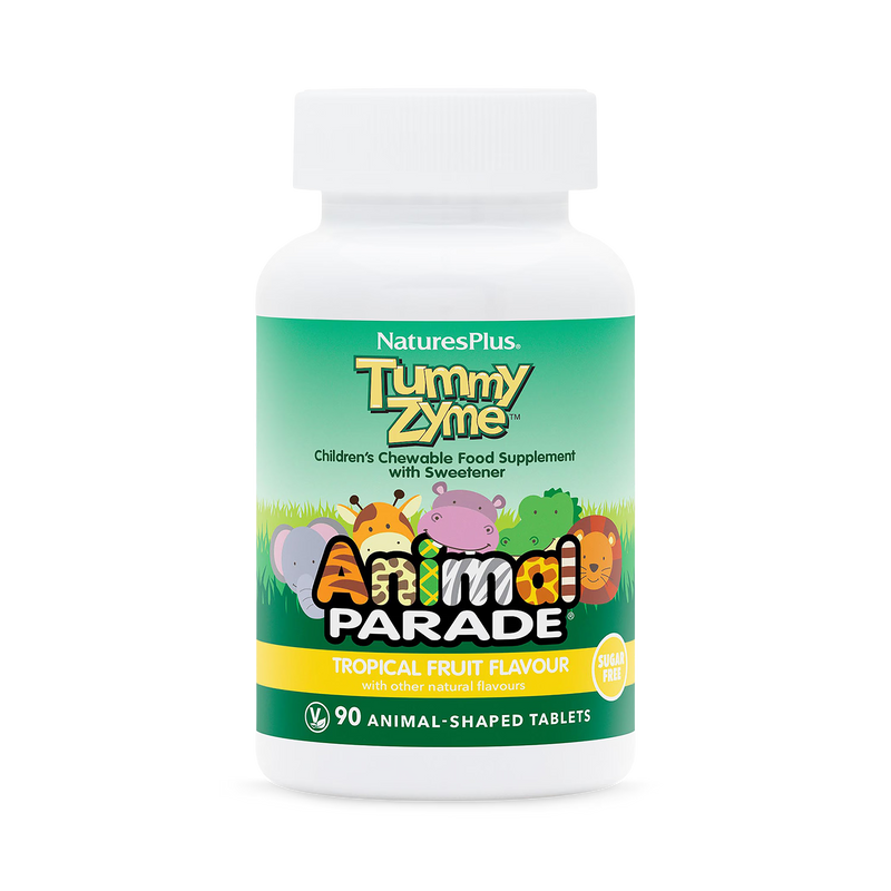 NaturesPlus Animal Parade Tummy Zyme chewable supplement for children - British product