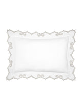 Harrods Standard Pillow Sham with Percale Egyptian Cotton and Ogee Motif, 53cm x 66cm- Buy online at McGrocer