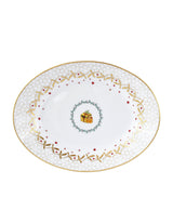 Harrods Bernardaud Noël Ravier Porcelain Serving Dish 23cm x 12cm- Buy online at McGrocer