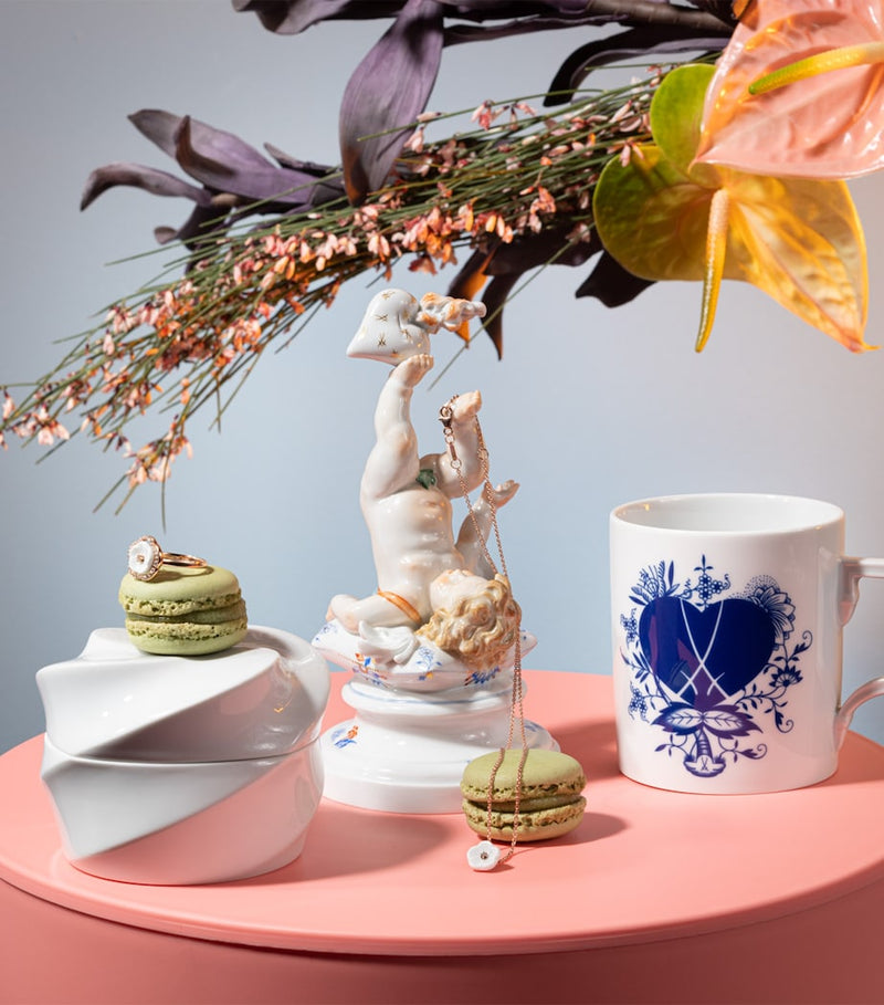 Meissen Blue Passion porcelain mug 250ml - British product