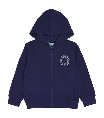Harrods Kenzo Kids Cotton Logo Zip Hoodie (5-14 Years)- Buy online at McGrocer