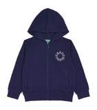 Kenzo kids cotton logo zip hoodie 5-14 years, UK version