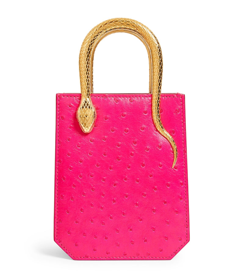 Bvlgari Ostrich Leather Serpentine cross-body bag, UK version