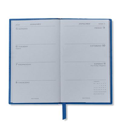 Harrods Leather Weekly Diary 2026 with Approx. Dimensions H14cm x W9cm- Buy online at McGrocer