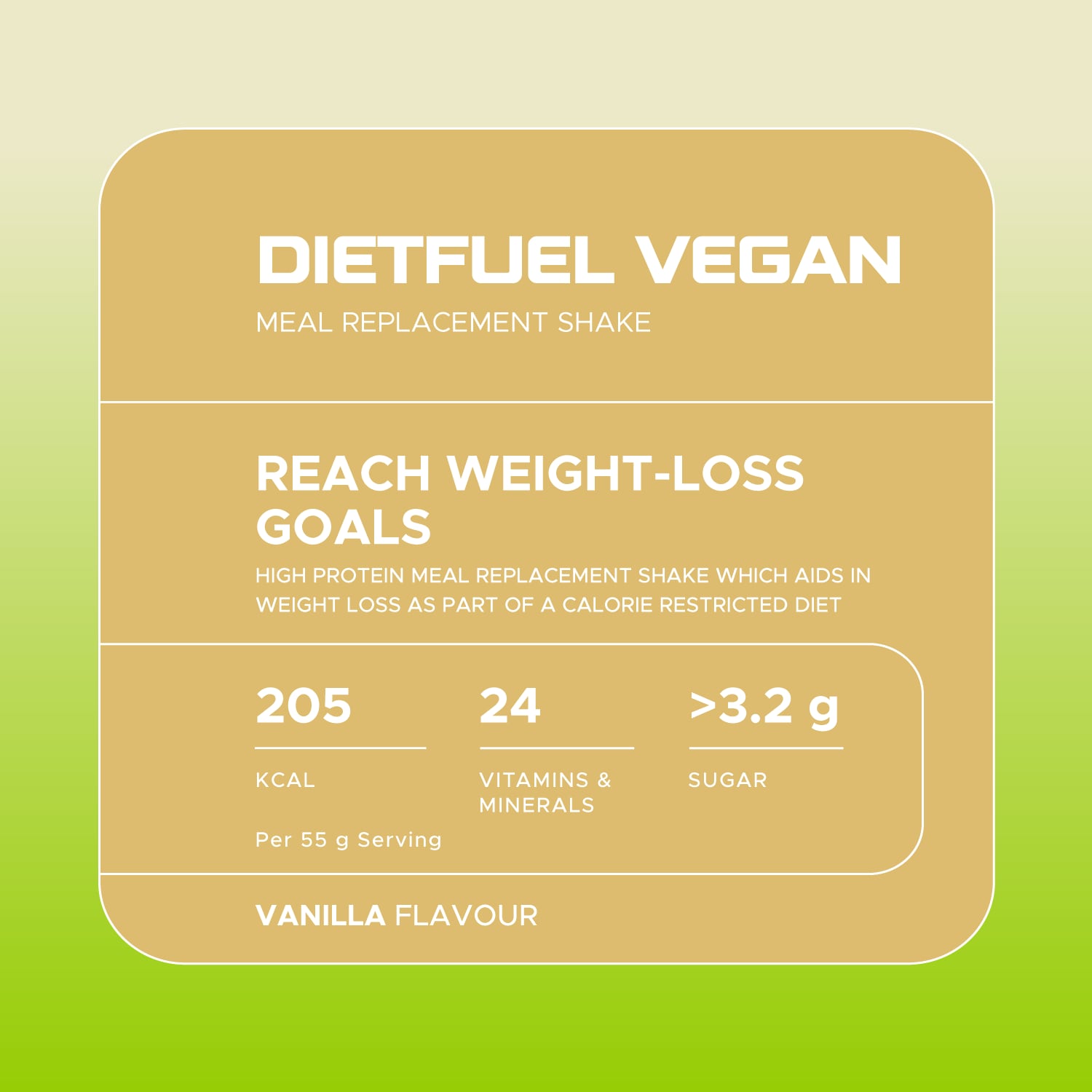 USN Diet Fuel Vegan Meal Replacement Shake Vanilla 880g - 998589