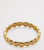 Monica Vinader gold vermeil Nura teardrop ring, imported from the UK