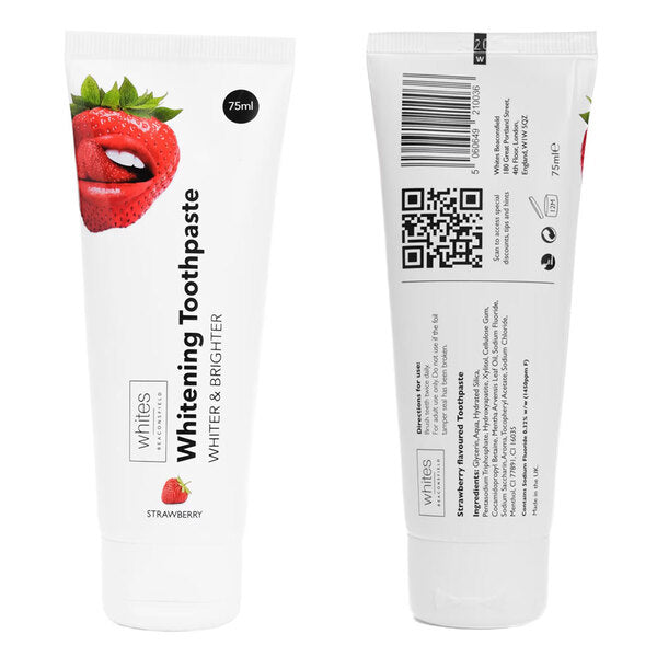 Whites Beaconsfield strawberry whitening toothpaste 75ml (British brand)