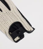 Dunhill Leather-Crochet Driving Gloves (British brand)